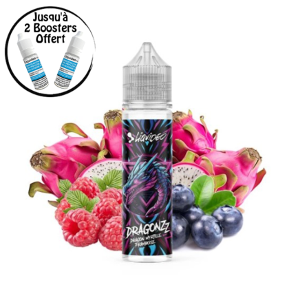 Dragon Myrtille Framboise 0mg 50ml – Liquideo Dragonzz