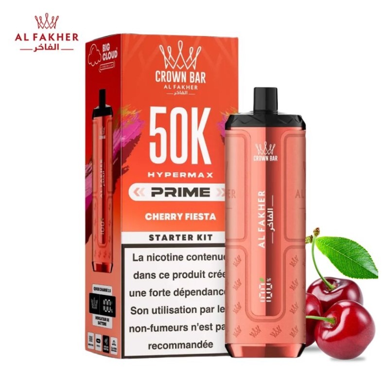 Al Fakher Puff Crown Bar 50K Cherry Fiesta