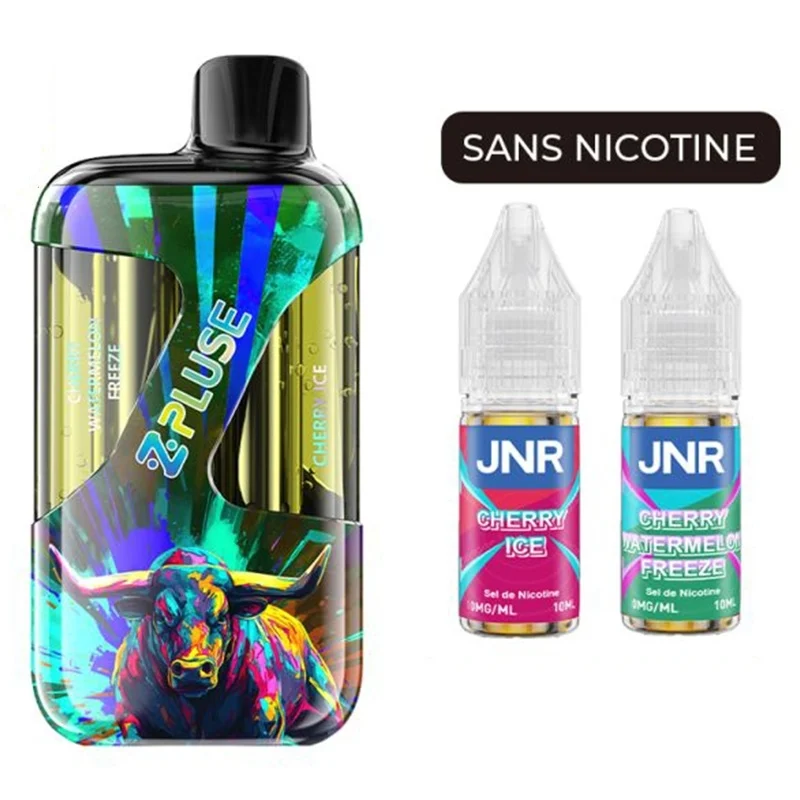 JNR ZPluse 42K Sans Nicotine Cherry Ice & Cherry Watermelon Freeze - JNR