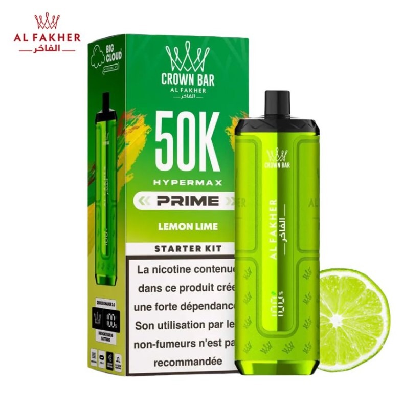 Al Fakher Puff Crown Bar 50K Lemon Lime